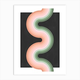 Rainbow Swirls Art Print