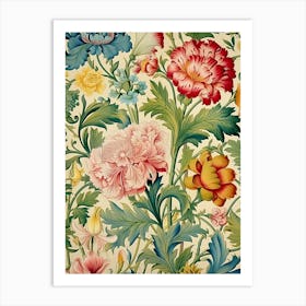 Floral Wallpaper 104 Art Print