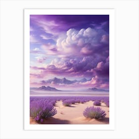 Lavender Field Art Print