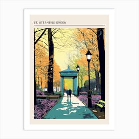 St Stephens Green Dublin 3 Art Print