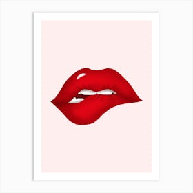 Red Lips 1 Art Print