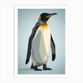 Emperor Penguin King George Island Minimalist Illustration 1 Art Print