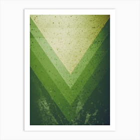 Green Piramid Art Print
