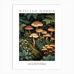 William Morris Print Mushrooms Forest Poster Vintage Wall Art Textiles Art Vintage Poster Art Print