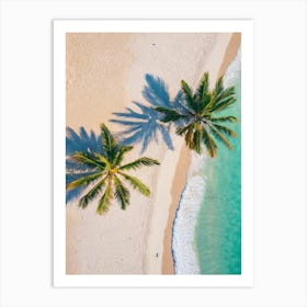 My Palm Trees On The Beach Art Print