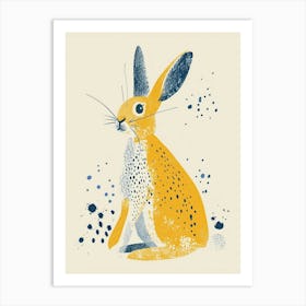 Yellow Rabbit 1 Art Print