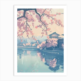 Matsuyama Japan Retro Illustration Art Print