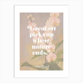 Art Quote By Marc Chagall Art Print