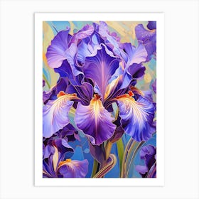 Purple Floral Dreams Art Print