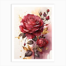 Red Roses Art Print