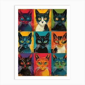 Cats Canvas Art 2 Art Print