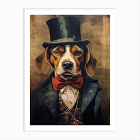 Gangster Dog Beagle 3 Art Print