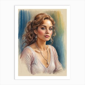 Portrait Of A Woman Art Print