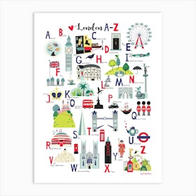 London Alphabet Art Print