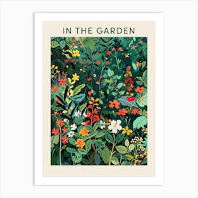 Colourful Garden Poster Art Print