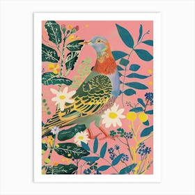 Spring Birds Pigeon 2 Art Print