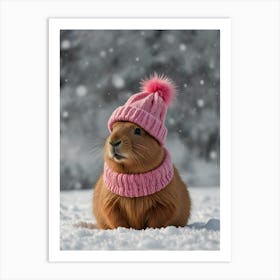 Cute Guinea Pig Art Print