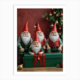 Gnomes In A Box Art Print