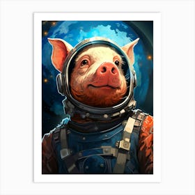 Pig In Space Art Print