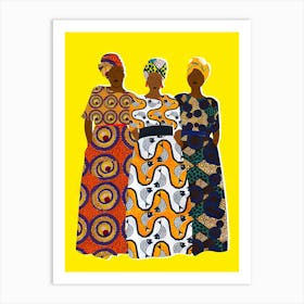 Three African Women Art Print