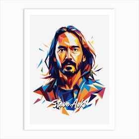 Steve Aoki 02 Portrait Music Icon WPAP Pop Art Style Art Print