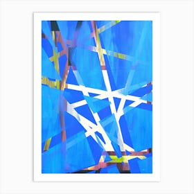 Tangled - Light Blue Art Print