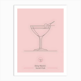 Dirty Martini 3 Art Print