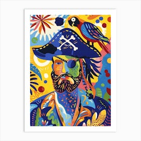 Matisse Inspired, Pirate, Fauvism Style Art Print