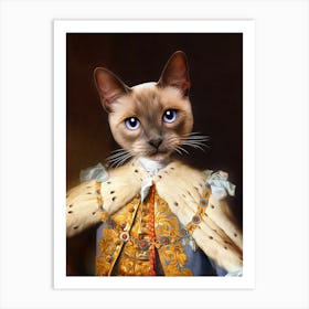 King Ramsay The Cat Pet Portraits Art Print