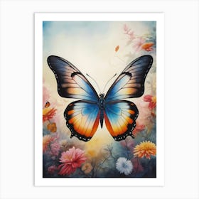 Butterfly In The Garden Art Print