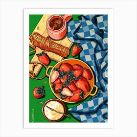 Strawberry Sundae Art Print