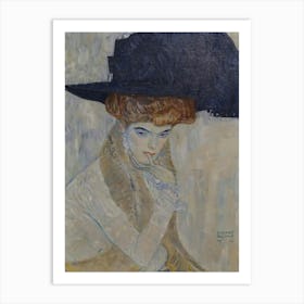 Woman In A Hat 6 Art Print