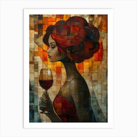 Glass Of Wine 12 Art Print