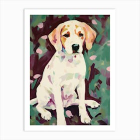 A Beagle Dog Painting, Impressionist 3 Art Print