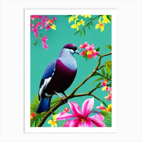 Pigeon Tropical bird Art Print