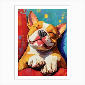 Pitbull Spa Day 19 Art Print