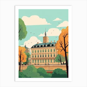 Luxembourg 2 Travel Illustration Art Print