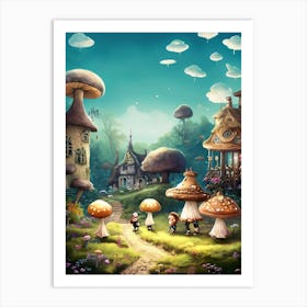 Magic Mushrooms Art Print