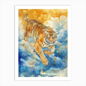 Tiger In The Sky 4 Art Print