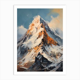 Makalu Nepal China 2 Mountain Painting Art Print