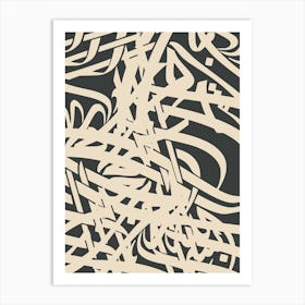 Abstract Calligraphy Art Print