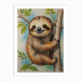 Sloth 43 Art Print