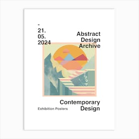 Abstract Design Archive Poster 22 Art Print