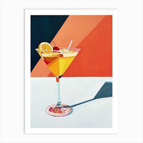 Vibrant Vintage Verve: Atomic Cocktail Art Print