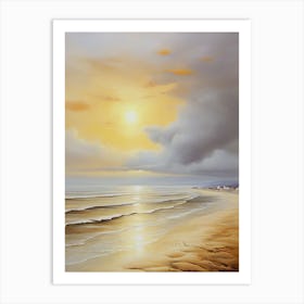 Sunset On The Beach 4 Art Print