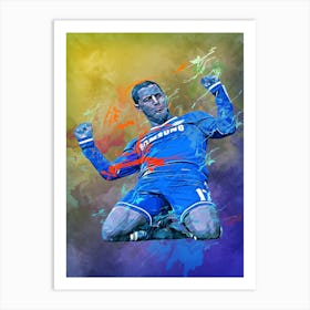 Eden Hazard Painting Art Print