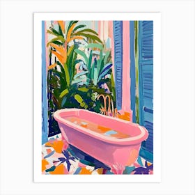 Pink Bath 1 Art Print