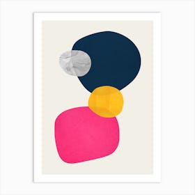 Colorful abstract shapes 23 Art Print