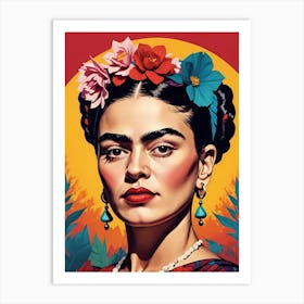Frida Kahlo Portrait (2) Art Print