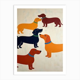 Dachshunds 1 Art Print